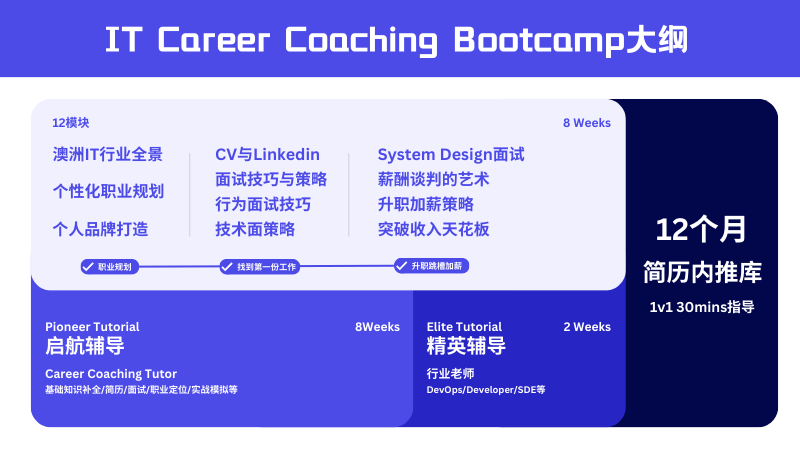 IT Career Coaching 课程大纲