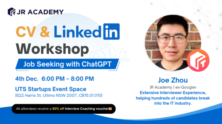 悉尼线下CV & LinkedIn Workshop ——Job Seeking with ChatGPT