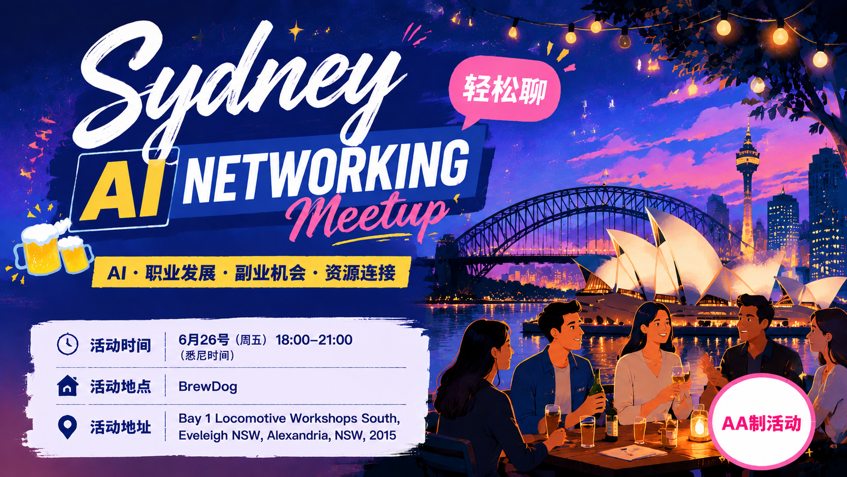 【悉尼】 6月AI Networking Meetup 