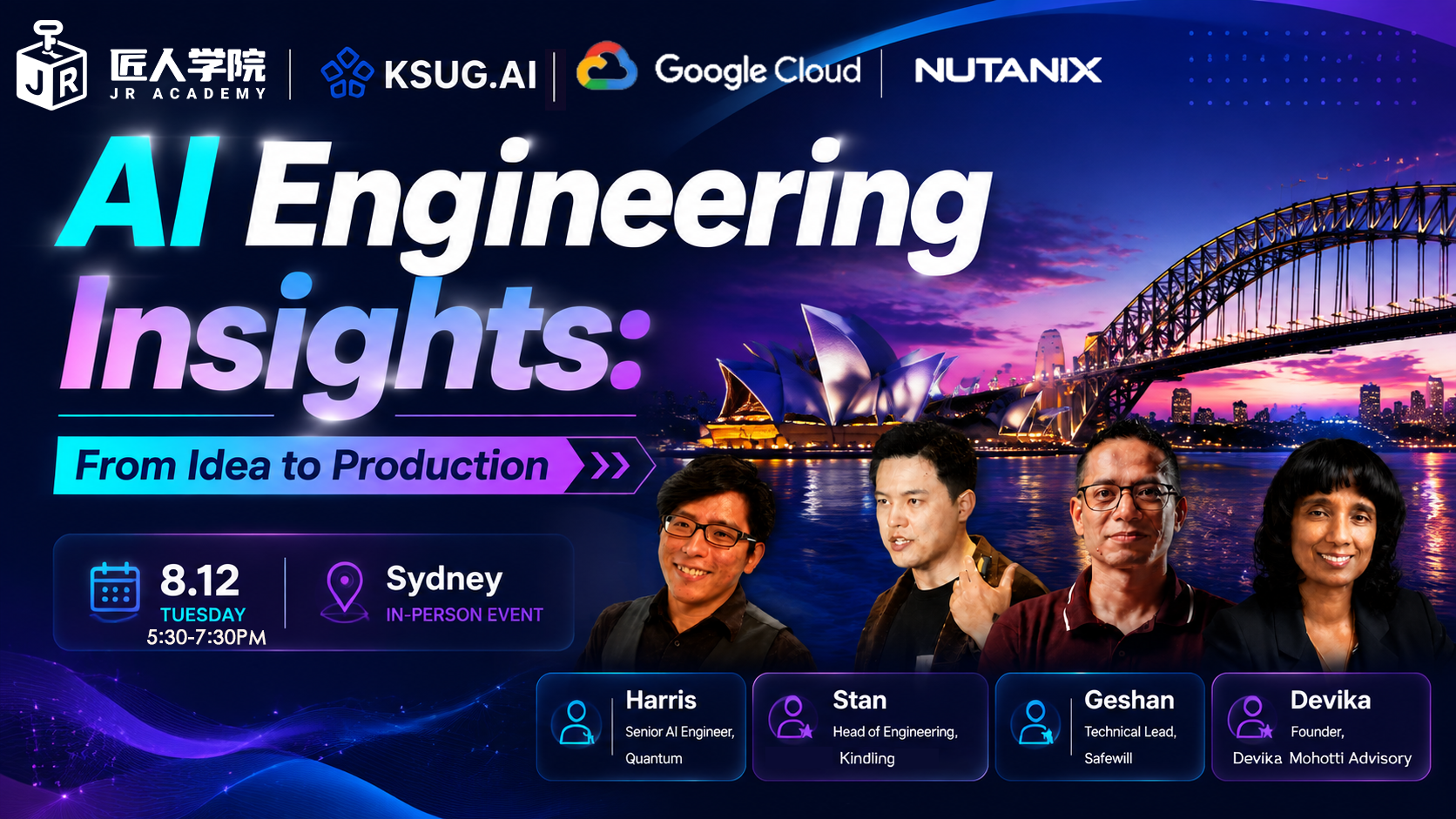 【Sydney】AI Engineering Insights:：From Idea to Production