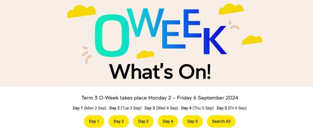 来看看今年T3学期O-week的打开方式