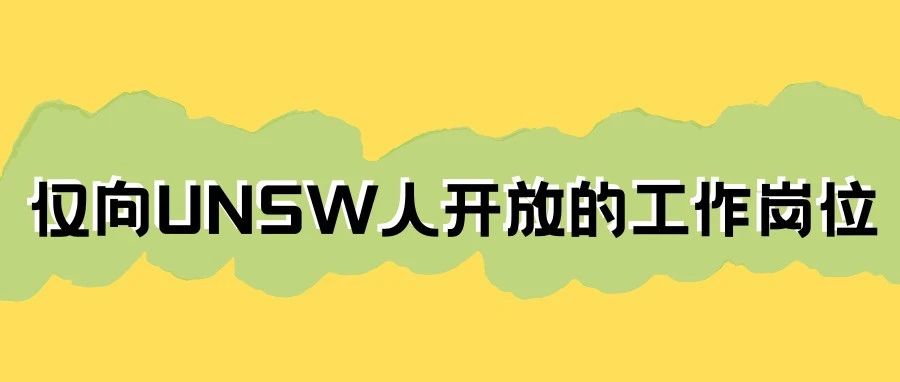 真心建议UNSW找工作和实习的同学试试，只向新南人开放