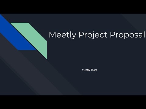 Meetly项目 Proposal展示 | 澳洲全栈开发项目 | 澳洲DevOps项目 | 澳洲全栈学习 | 澳洲DevOps学习 | 澳洲IT求职